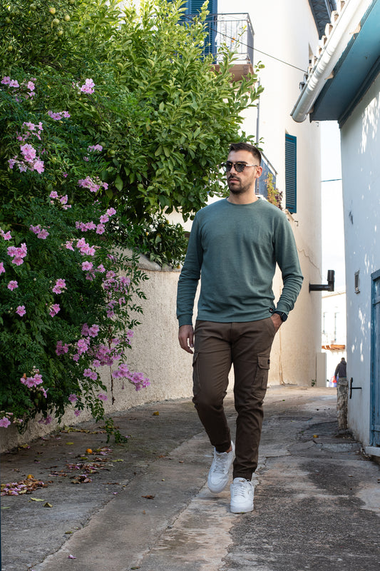 Μακρυμάνικη Μπλούζα Vanhipster - Sage Green