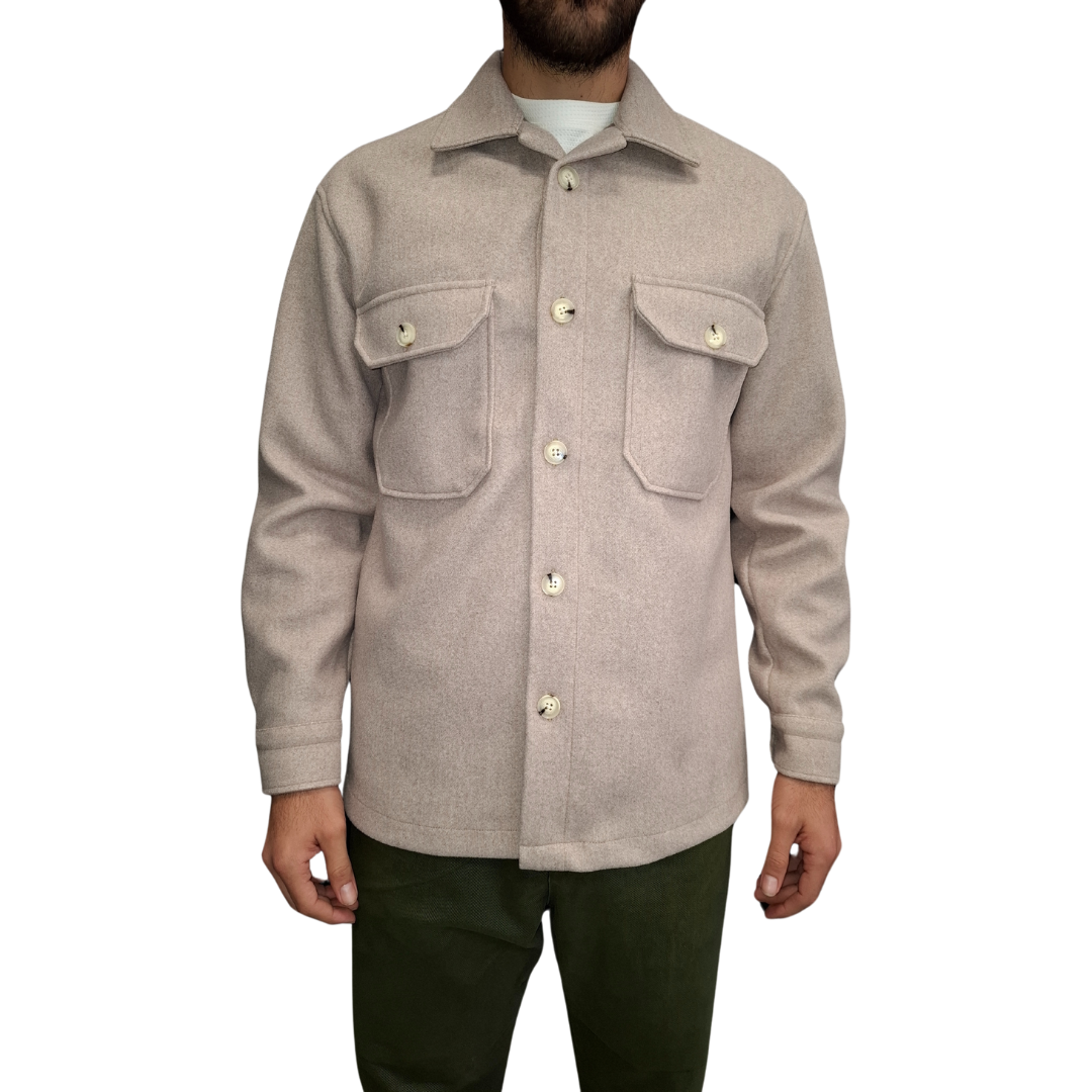 Jacket Overshirt FRANKIE DENIM - Μπεζ