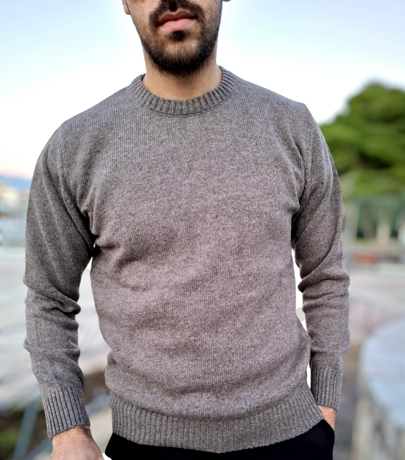 Πουλόβερ Μάλλινο BISSARO - Πούρο