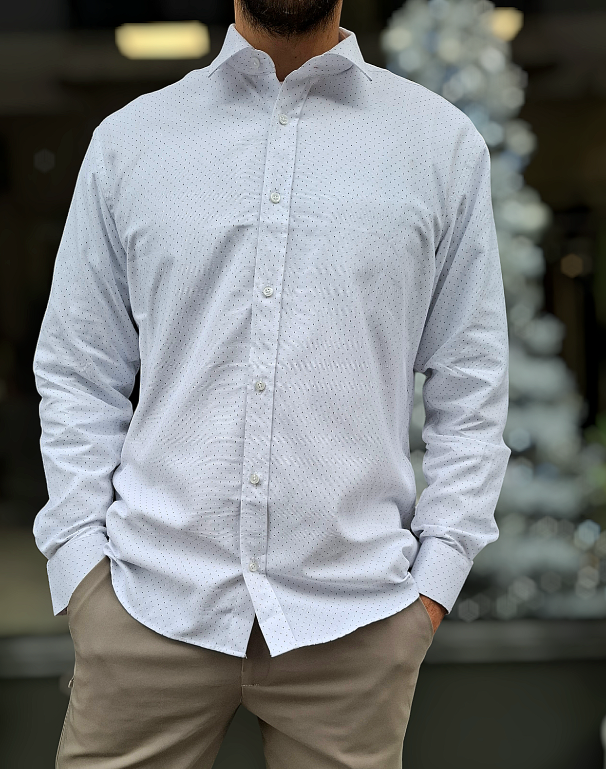 Regular Πουκάμισο Bertini - Λευκό