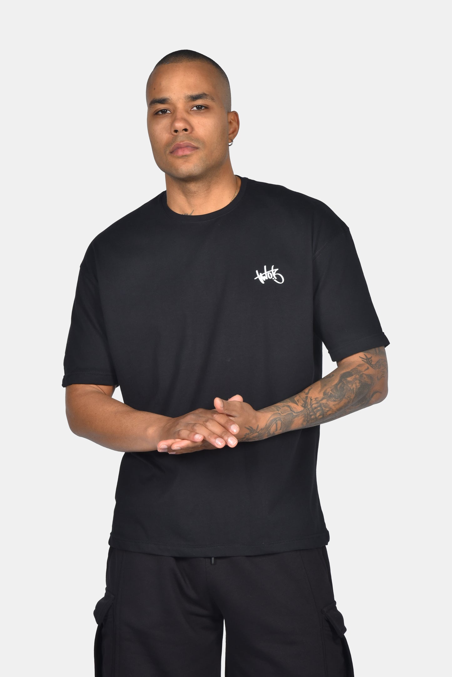 Ανδρικό Oversized T-Shirt Lost & Found Μαύρο