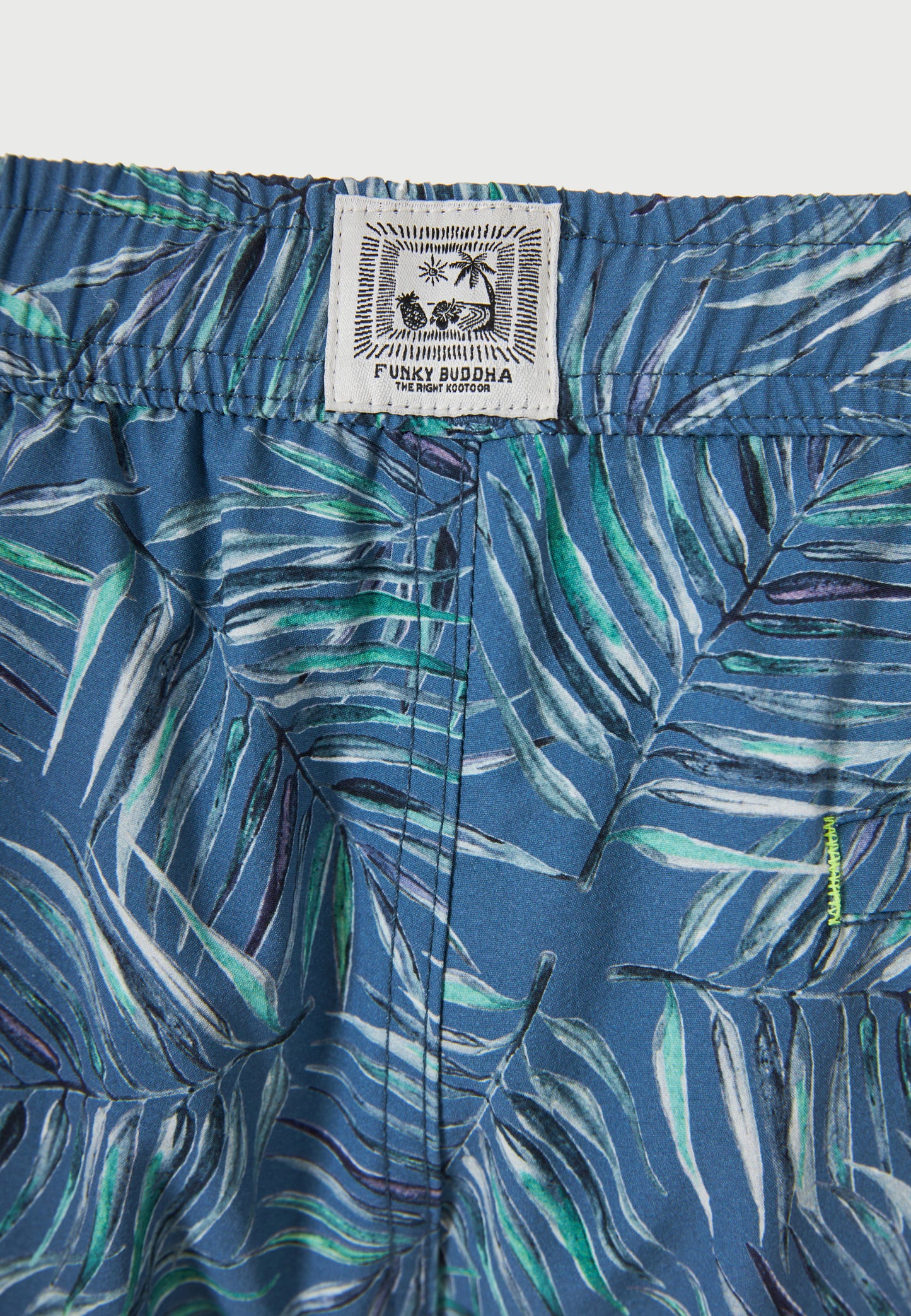 Ανδρικό Μαγιό Tropical Print Funky Buddha Μπλε