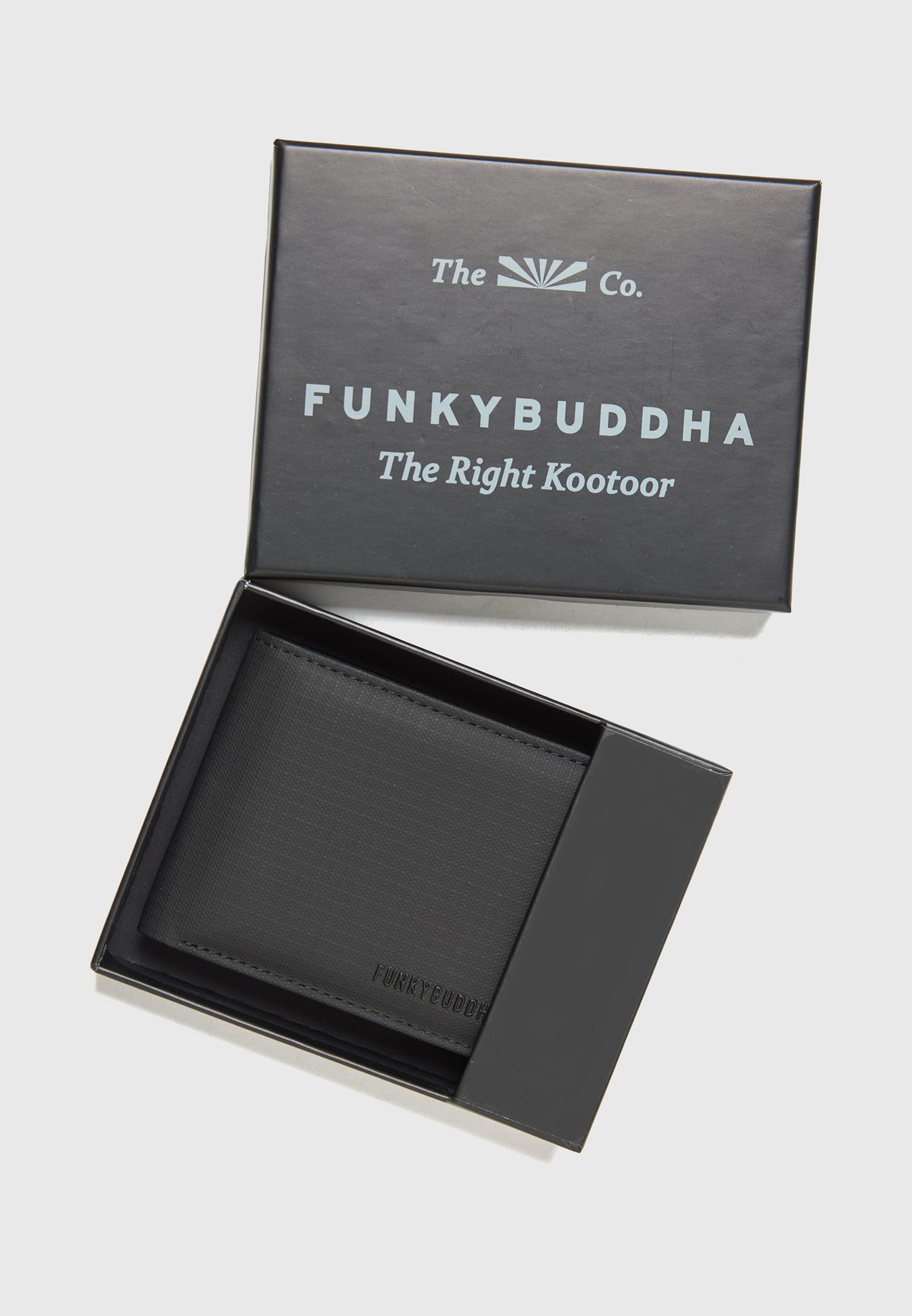Ανδρικό αναδιπλούμενο Πορτοφόλι Funky Buddha Μαύρο