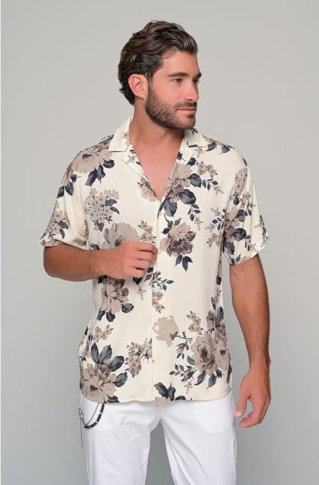 Πουκάμισο Urban Botanica - Εκρού