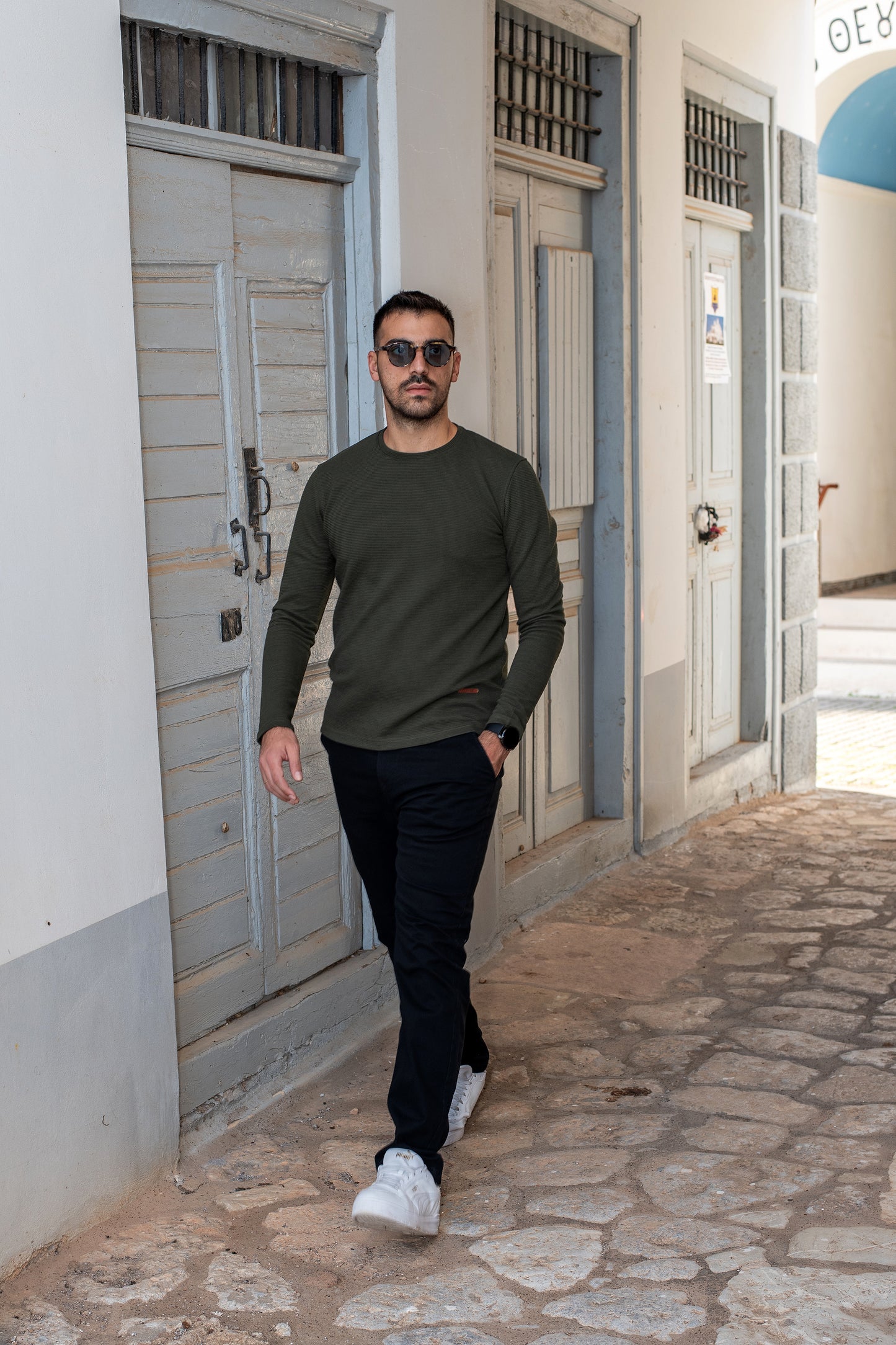 Μπλούζα Μακρυμάνικη Clever - Χακί