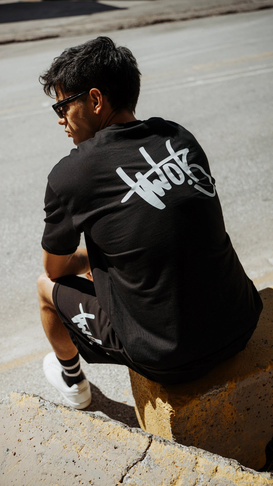 Ανδρικό Oversized T-Shirt Two Brothers Μαύρο
