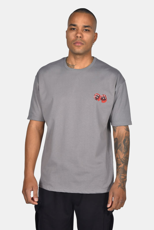 Ανδρικό Oversize T-Shirt Zari - Γκρι