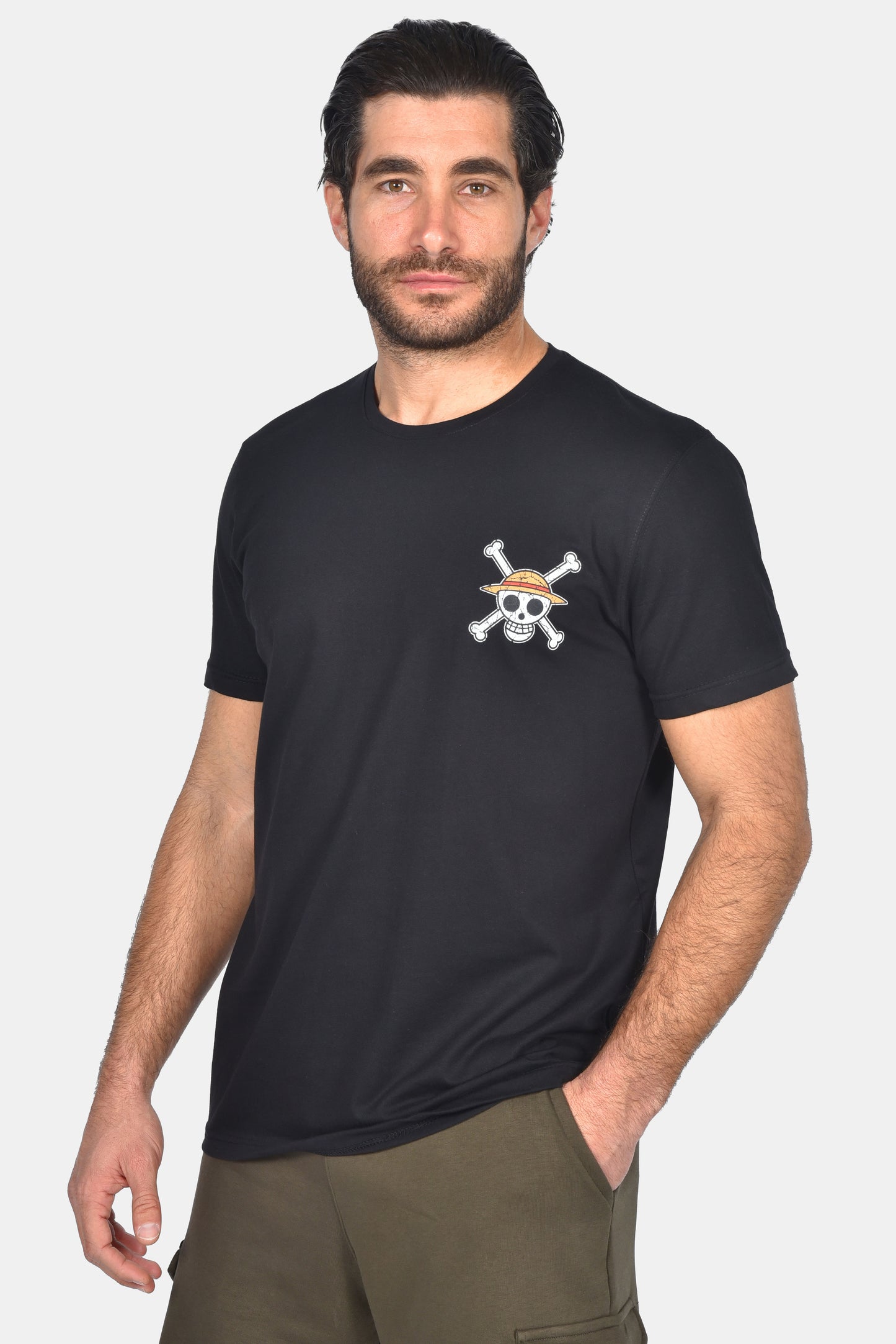 Ανδρικό T-Shirt One Piece Μαύρο
