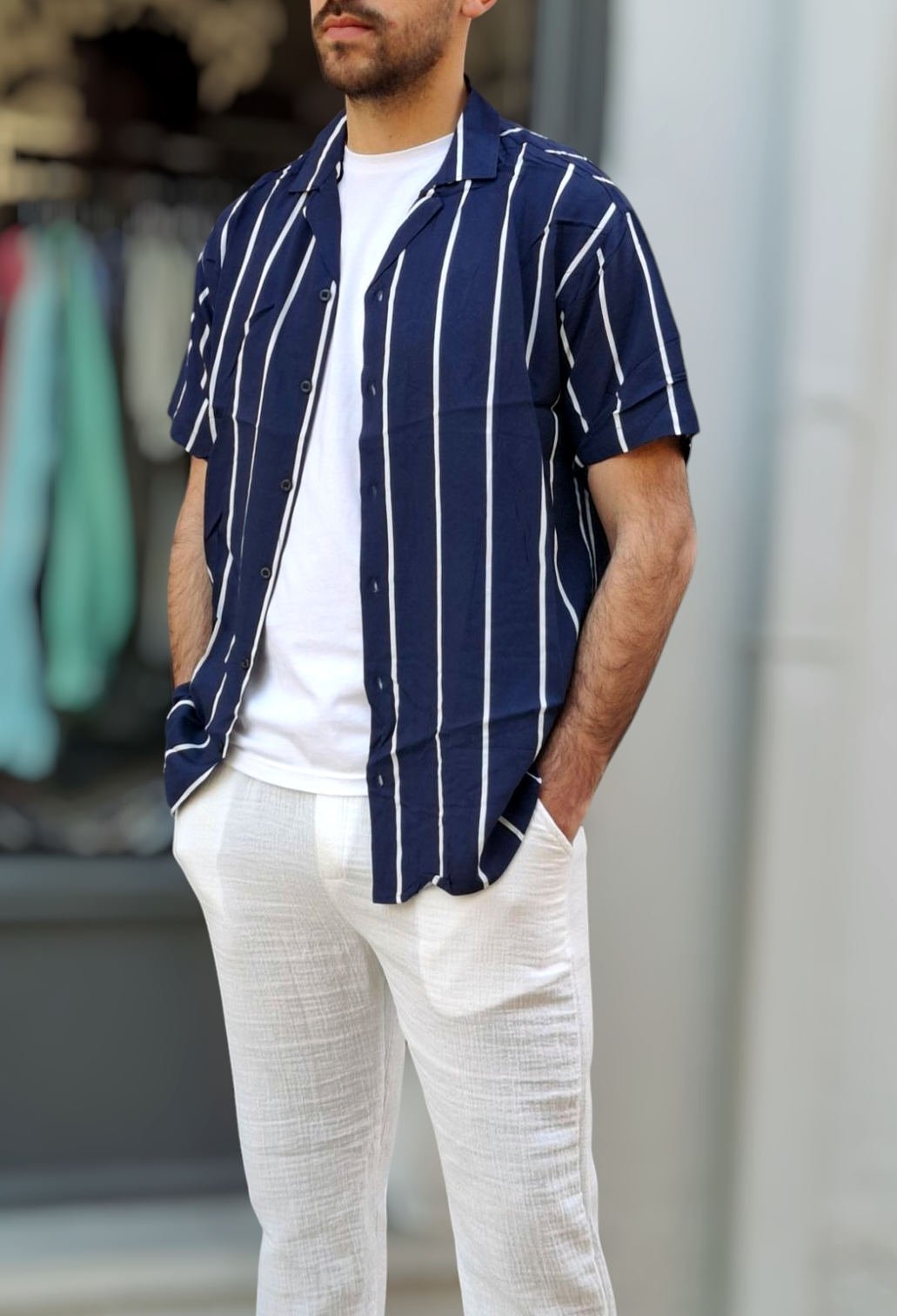 Πουκάμισο Riga - Μπλε