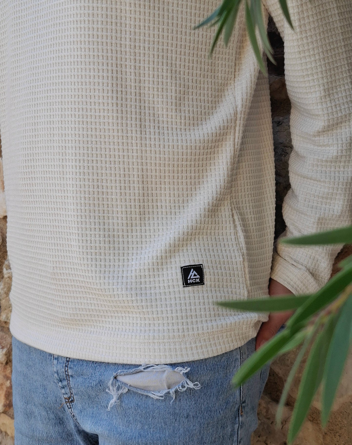 Μπλούζα Waffle Hackers - Μπέζ