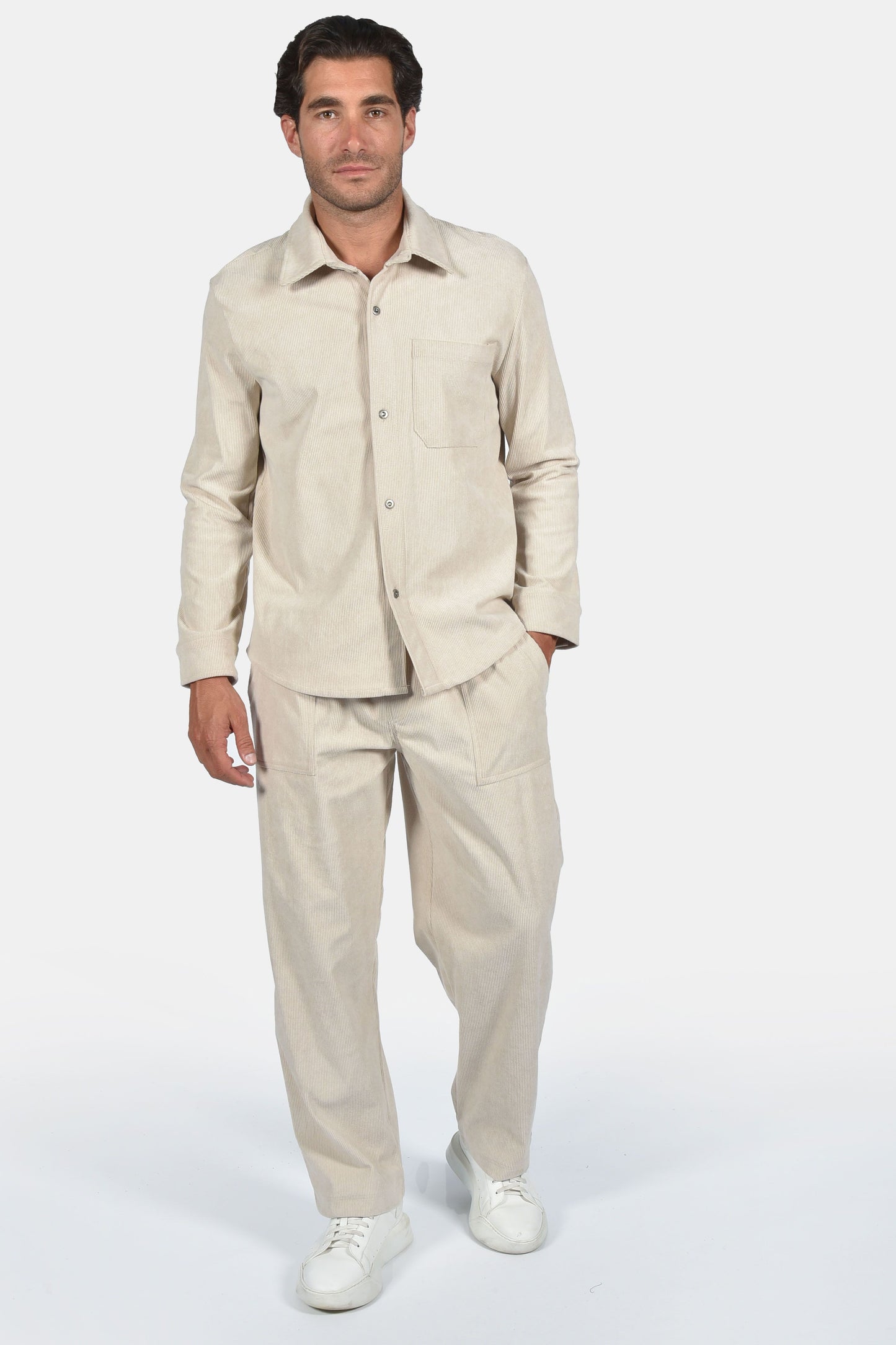 Πουκάμισο Κοτλέ Two Brothers - Μπέζ