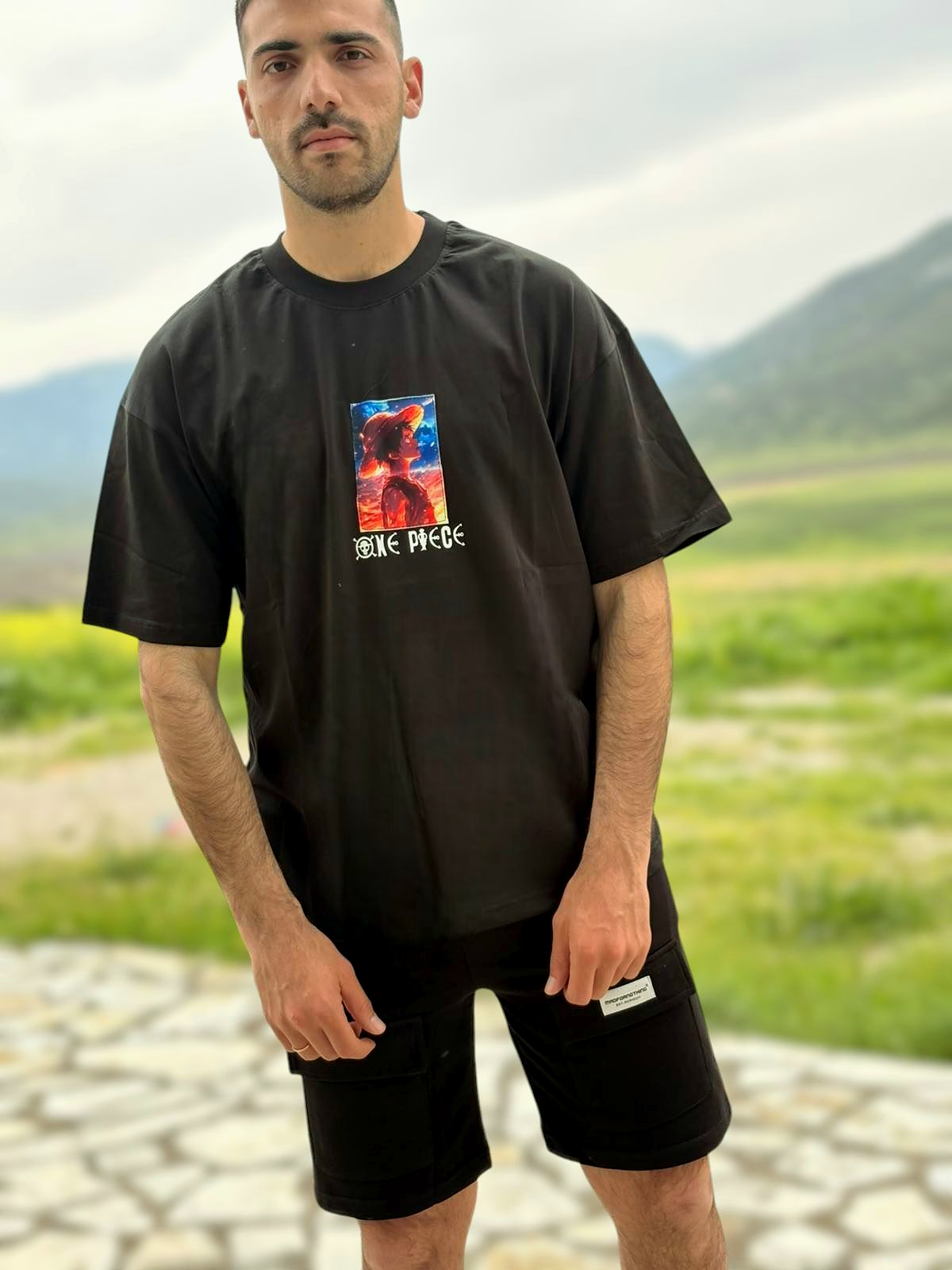 T-Shirt Oversize Shanks Logo - Μαύρο