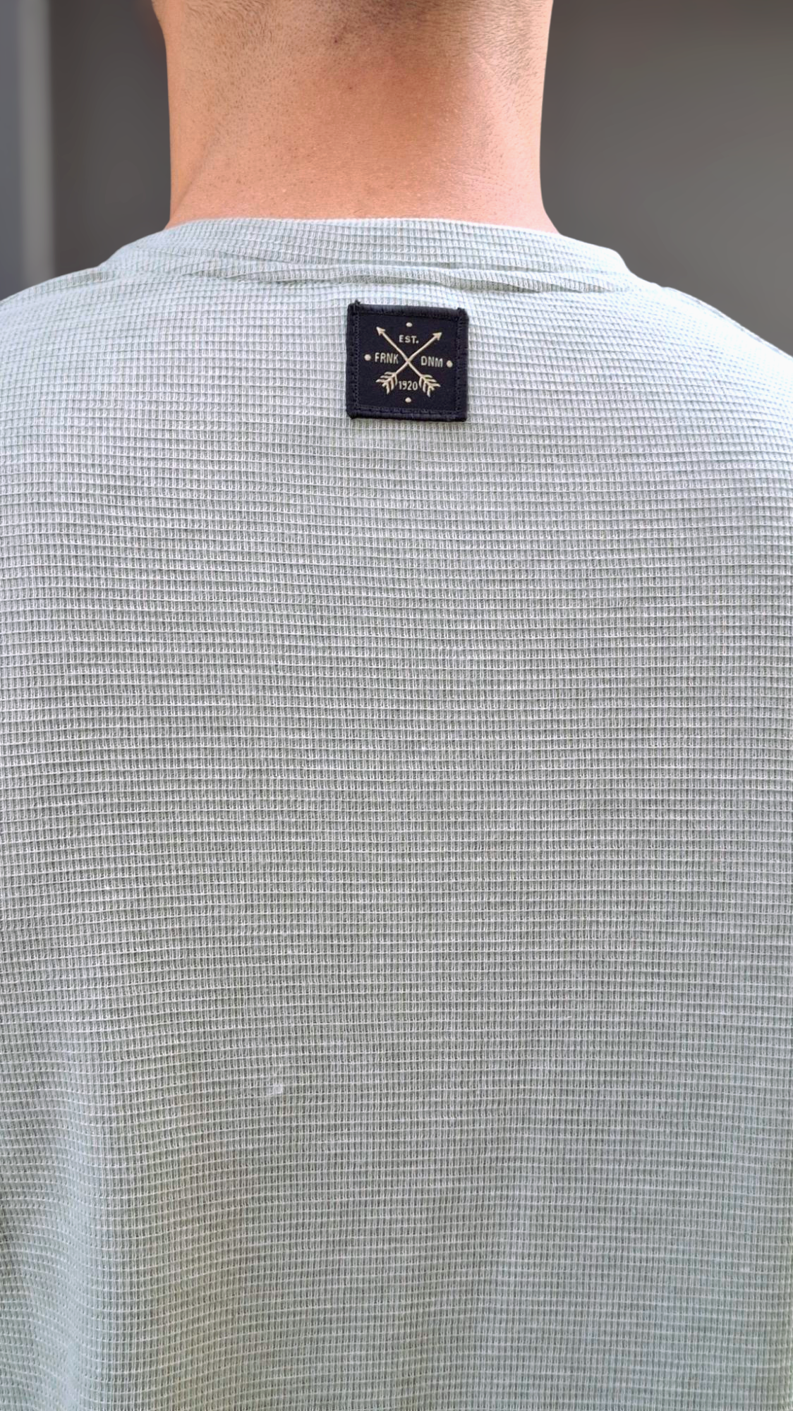 T-Shirt Waffle - Μέντα