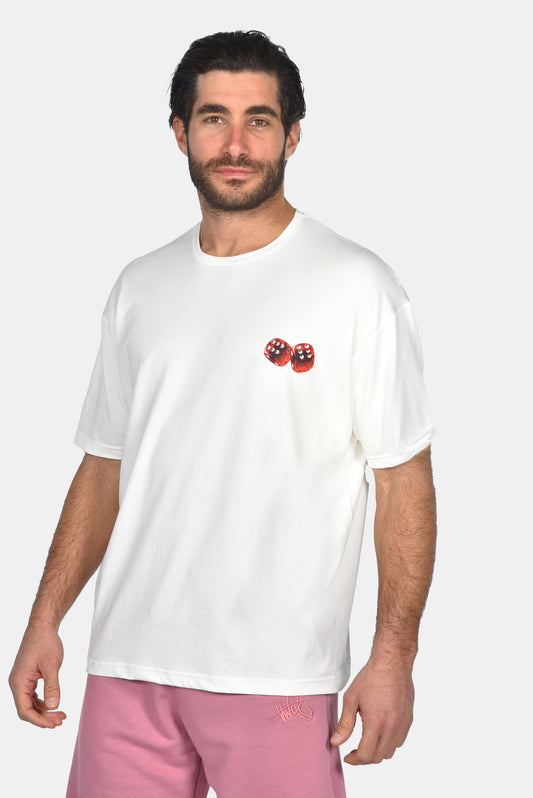 Ανδρικό Oversize T-Shirt Zari - Λευκό