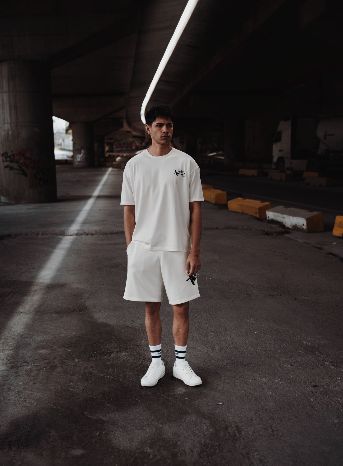 Ανδρικό Oversized T-Shirt Two Brothers Λευκό