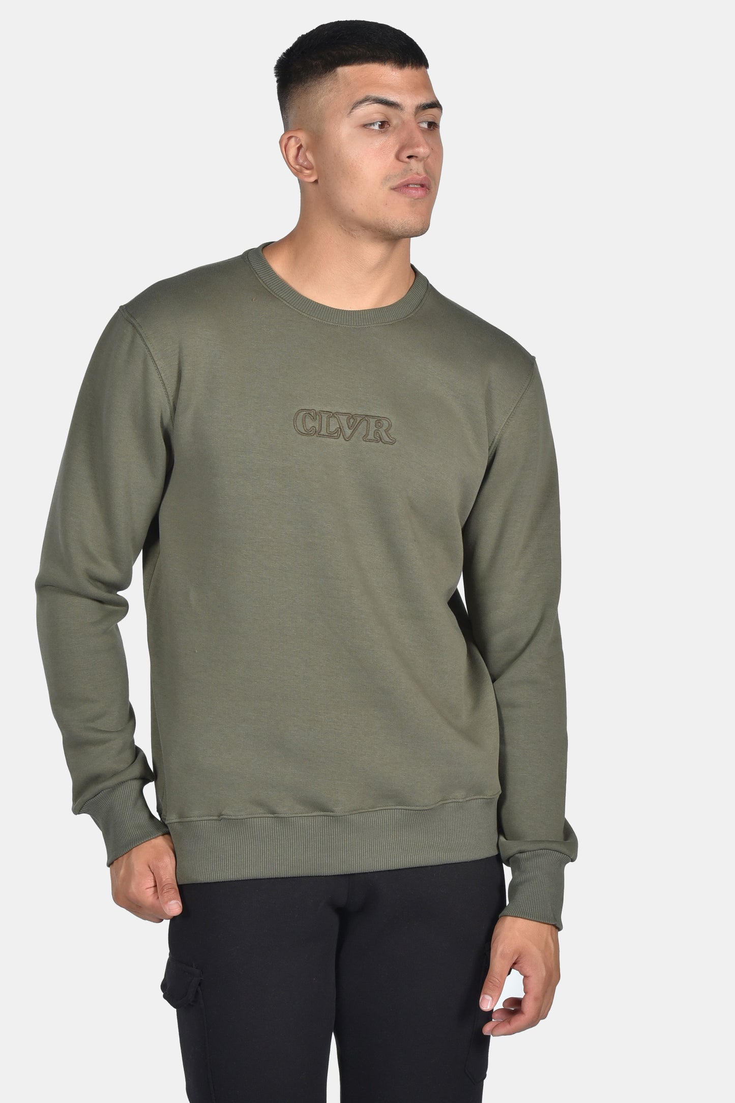 Μπλούζα Φούτερ Clever  - Χακί