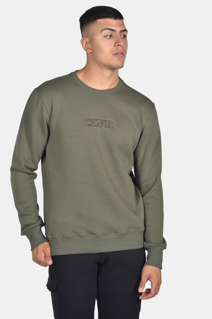 Μπλούζα Φούτερ Clever  - Χακί