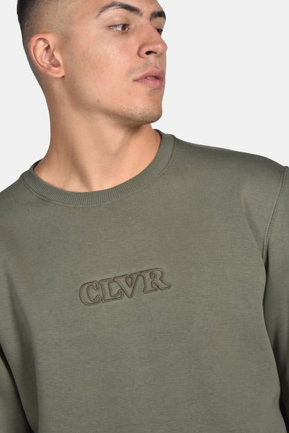 Μπλούζα Φούτερ Clever  - Χακί