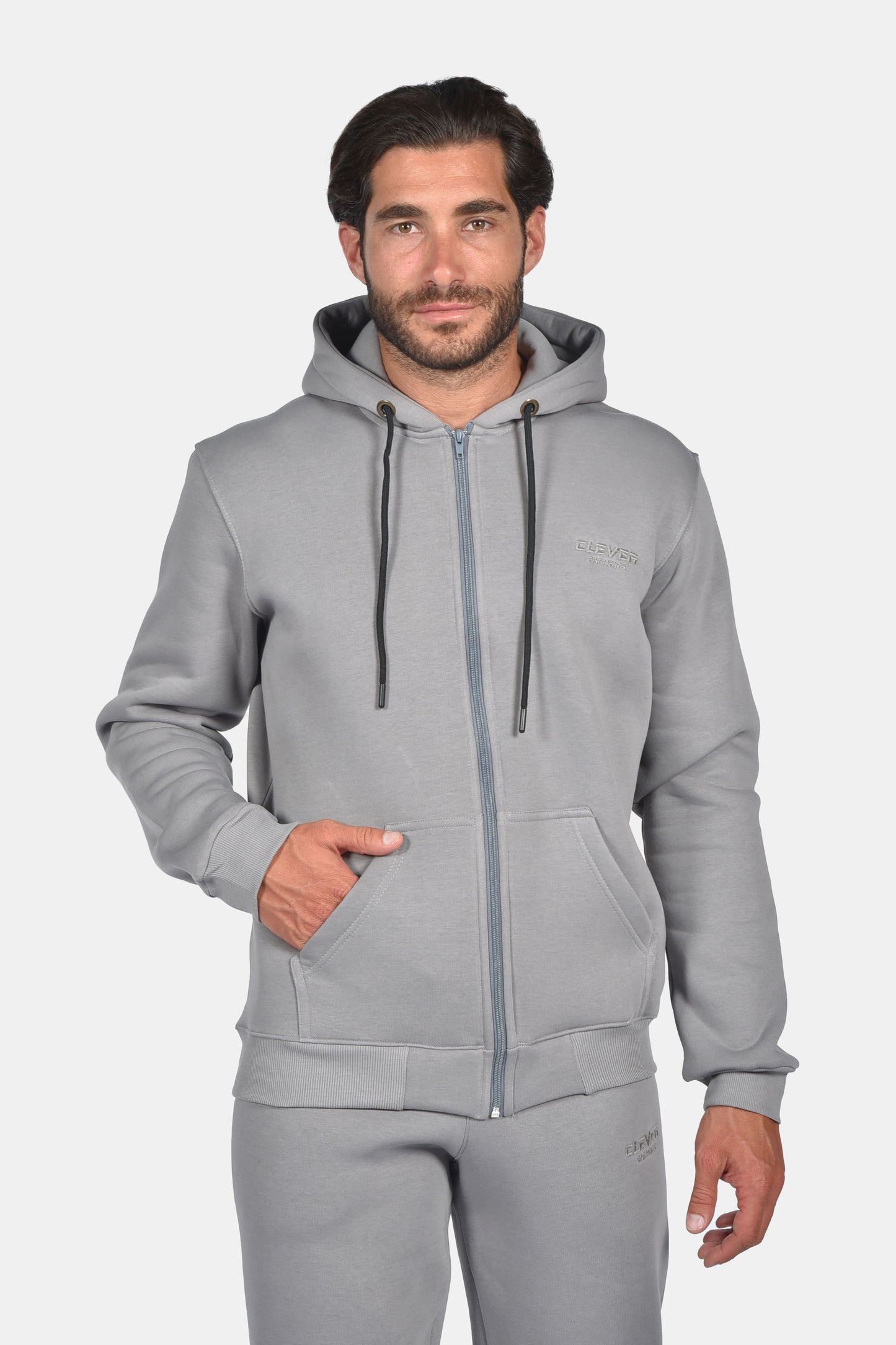 Ζακέτα Τρίκλωνη Clever  - Γκρί