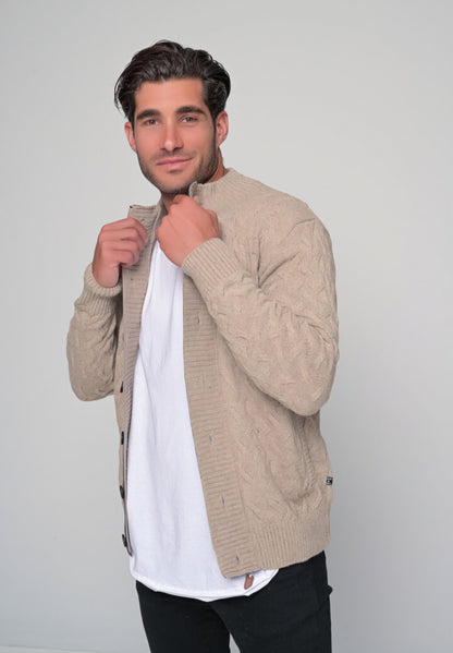 Πλεκτή Ζακέτα Dash&Dot - Μπέζ