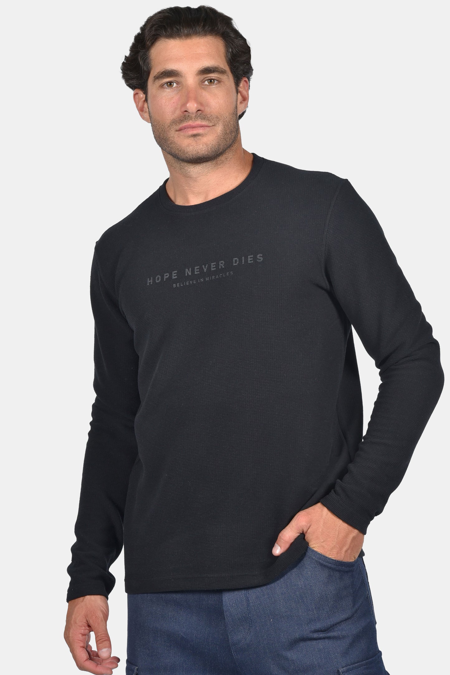 Μπλούζα Clever Waffle - Μαύρη