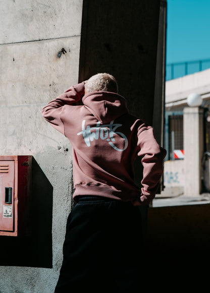 Oversize Hoodie Two Brothers Logo - Σάπιο Μήλο