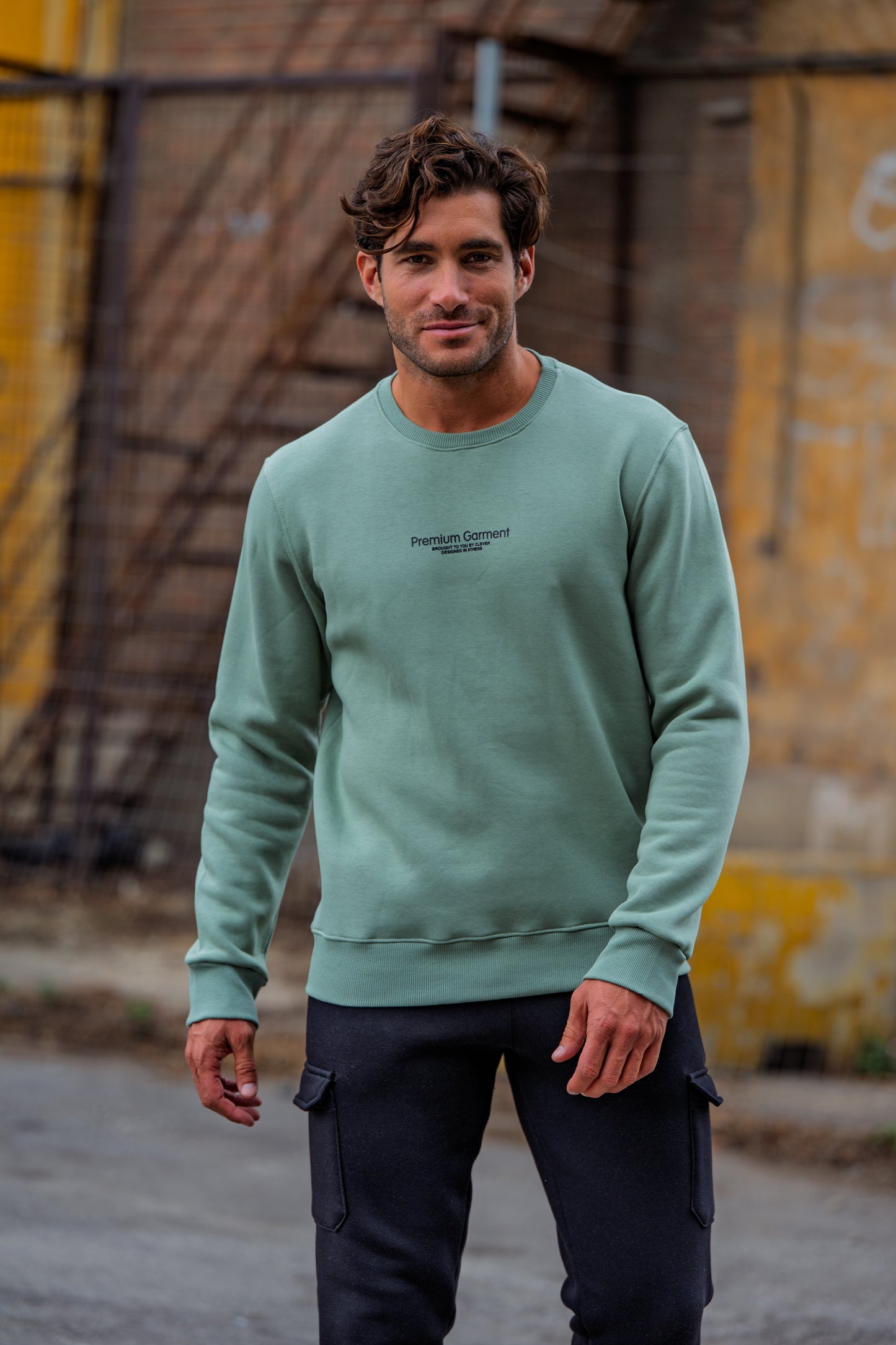 Μπλούζα Φούτερ Clever  - Μέντα