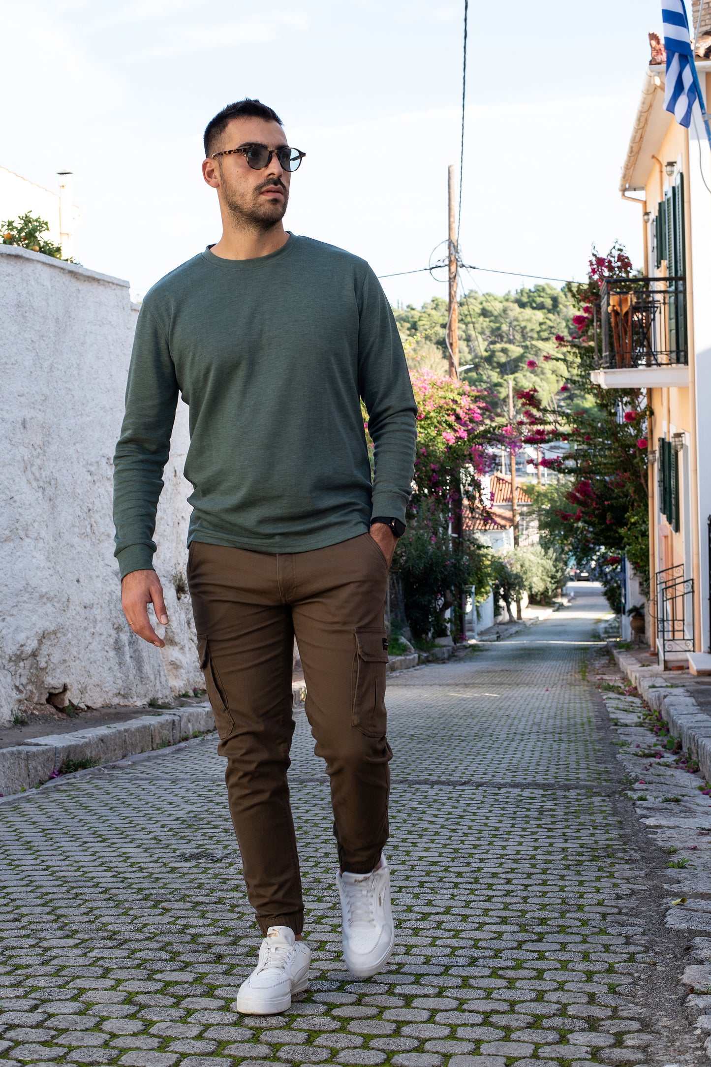 Μακρυμάνικη Μπλούζα Vanhipster - Sage Green