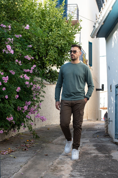 Μακρυμάνικη Μπλούζα Vanhipster - Sage Green