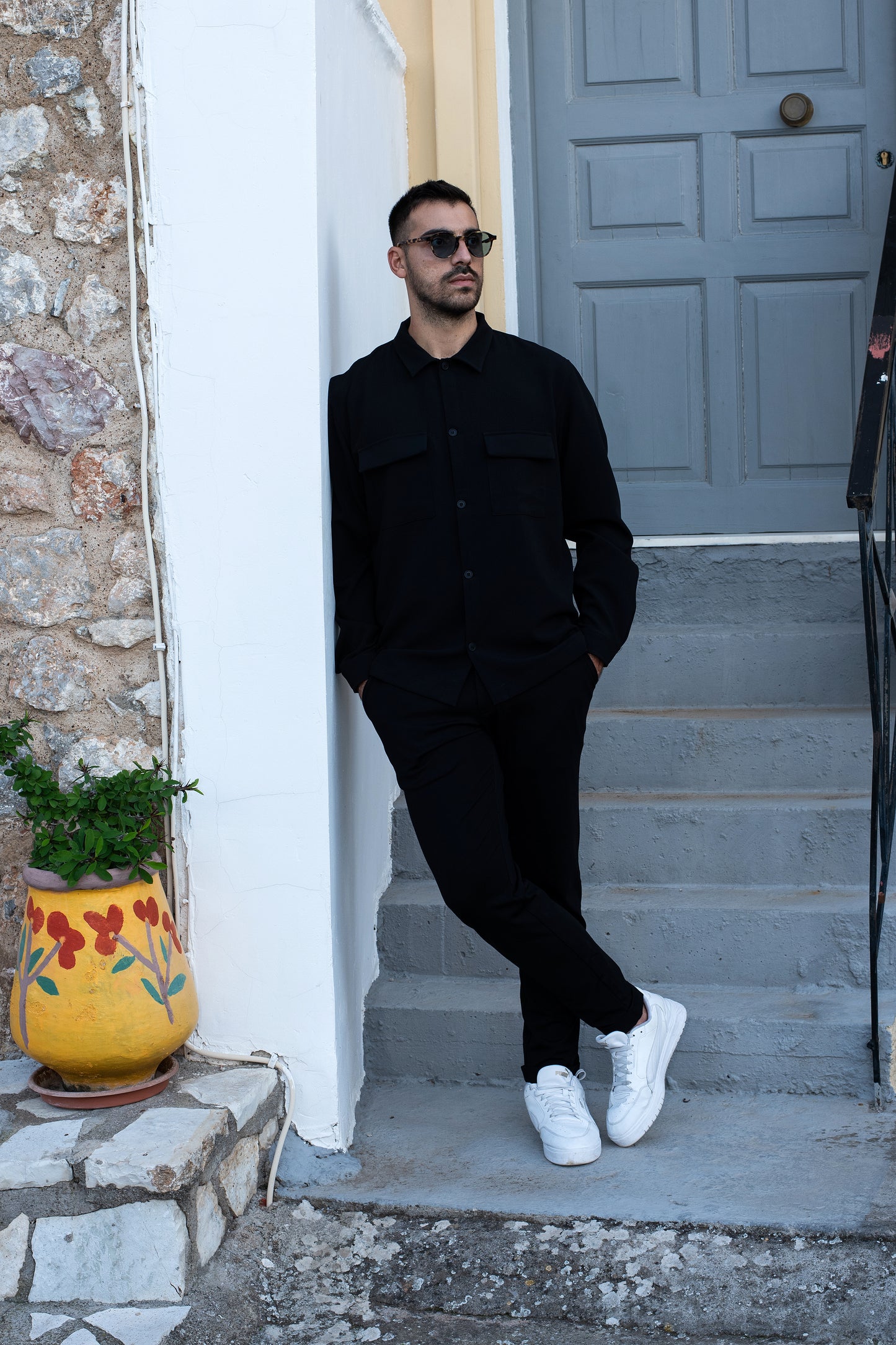 Παντελόνι Chinos Punto Hackers  - Μαύρο