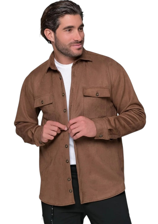 Πουκάμισο Alcantara BEN TAILOR - Καφέ