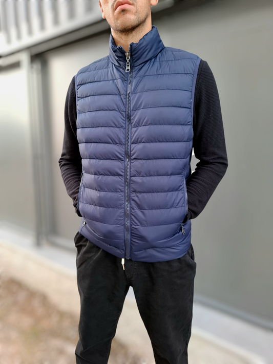 Μπουφάν Αμάνικο Slim Fit Beluomo - Indigo