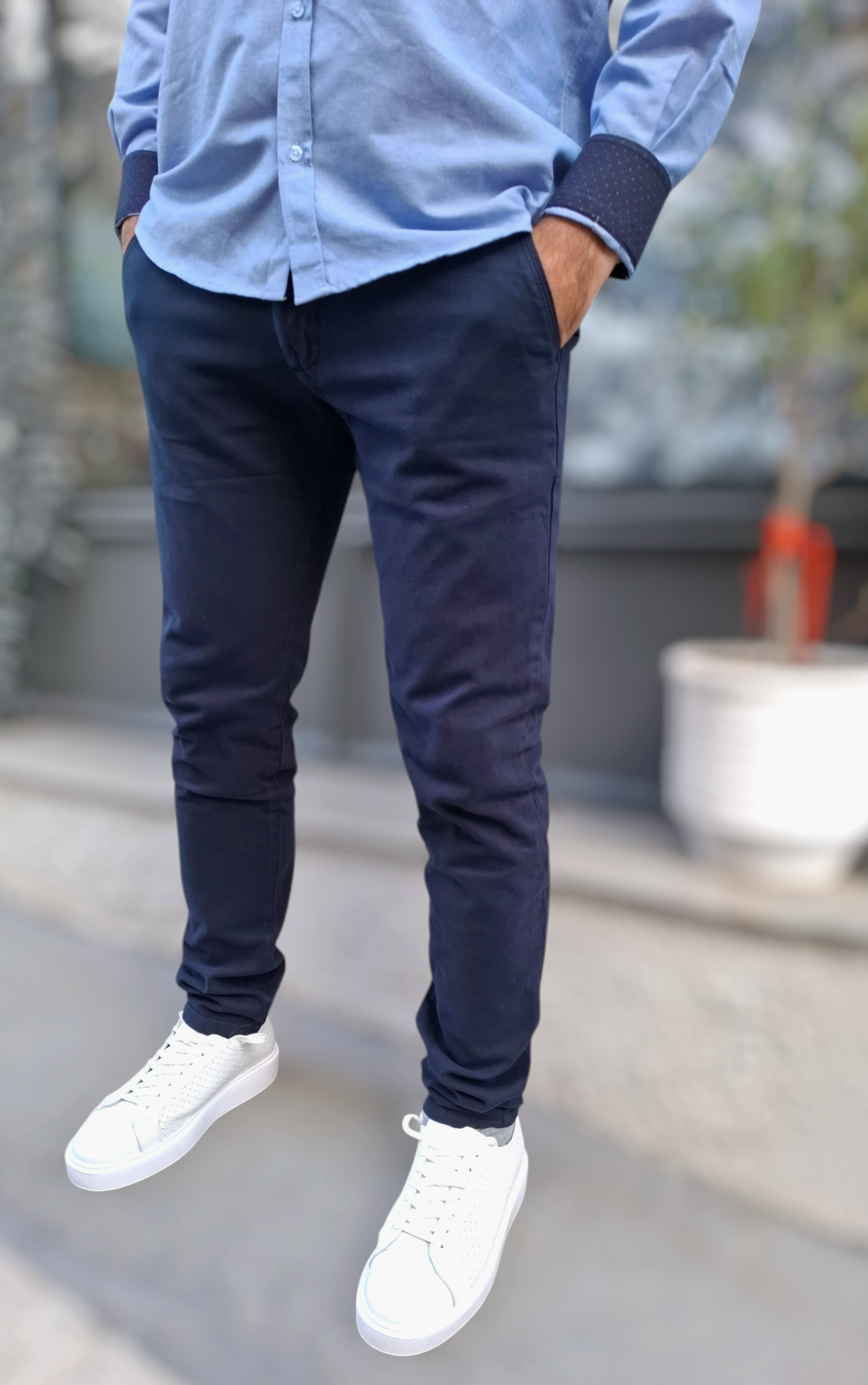 ΠΑΝΤΕΛΟΝΙ CHINO ΜΠΛΕ