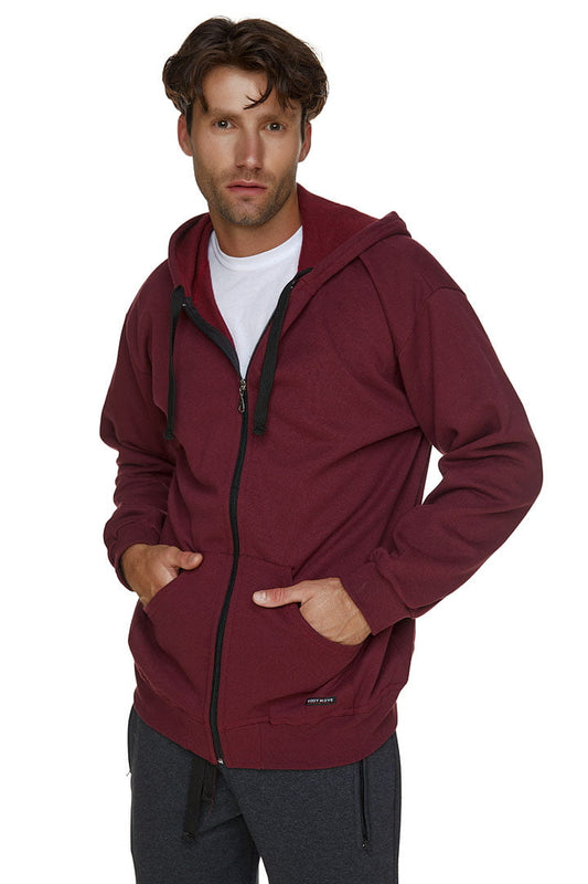 Ζακέτα Hoodie BODY MOVE - Μπορντό