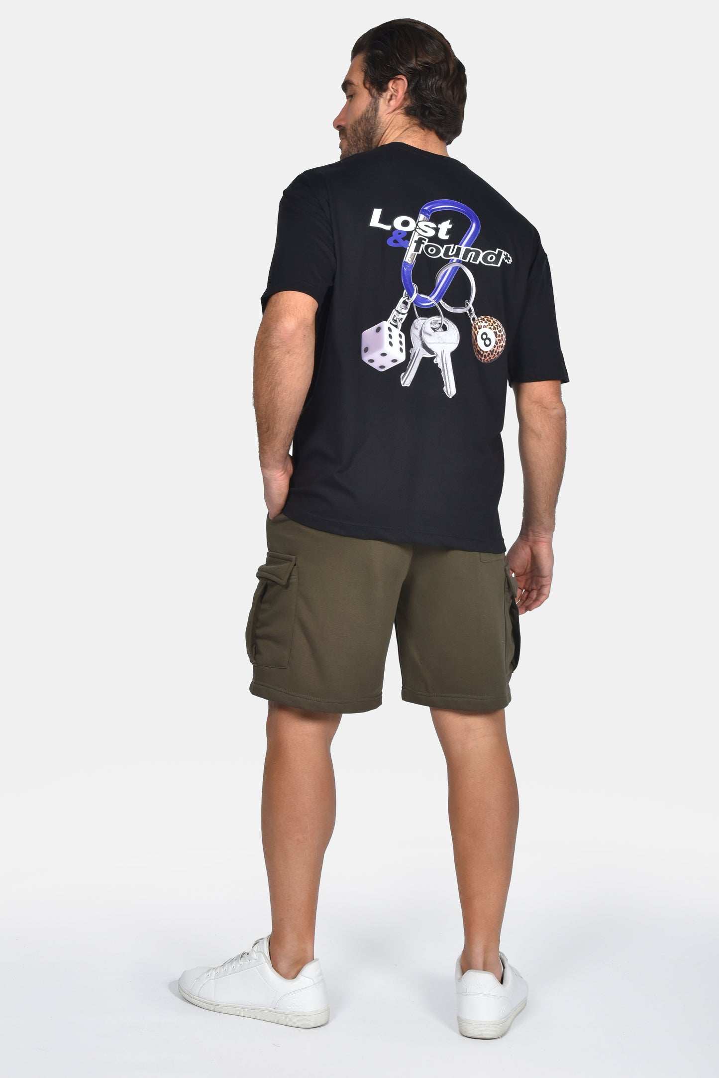 Ανδρικό Oversized T-Shirt Lost & Found Μαύρο