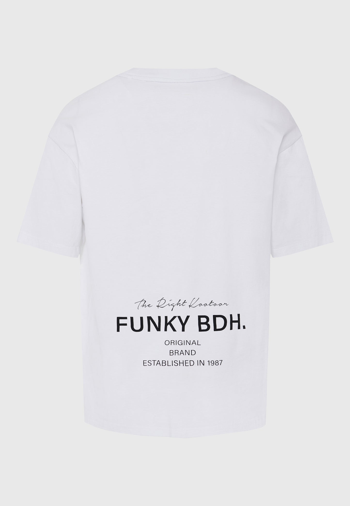 Ανδρικό Relaxed Fit T-Shirt Funky Buddha Λευκό