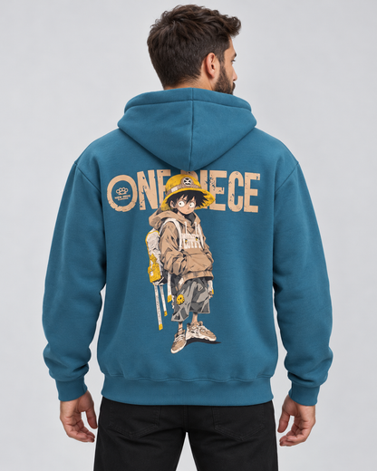 Ανδρικό Φούτερ One Piece Πετρόλ