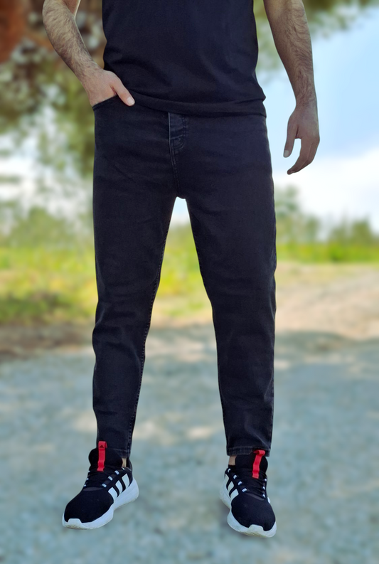 Παντελόνι Jean Loose Fit - Ξεβαμμένο Μαύρο