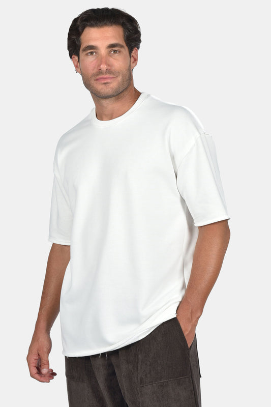 T-Shirt Oversized Σχεδιαστικό Two Brother - Λευκό