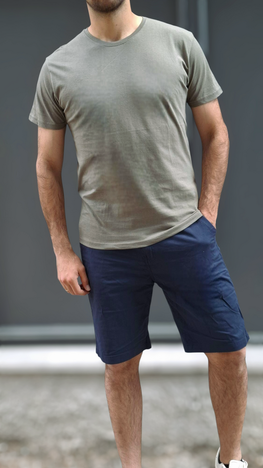 Basic T-shirt - Λαδί