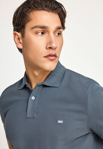 Ανδρικό polo Funky Buddha Essential Γκρί
