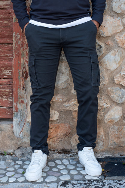 Παντελόνι Cargo Vanhipster - Ανθρακί