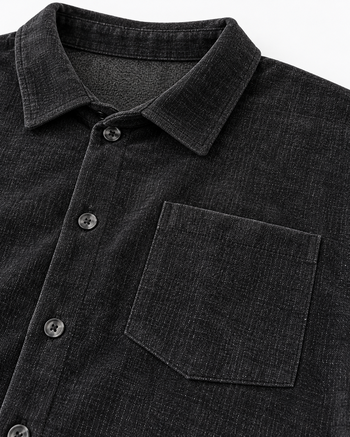 Ανδρικό Overshirt Πουκάμισο New wave Μαύρο
