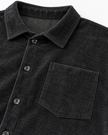 Ανδρικό Overshirt Πουκάμισο New wave Μαύρο