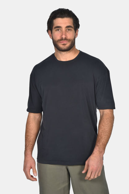 Ανδρικό t-shirt waffle Two Brothers Μαύρο