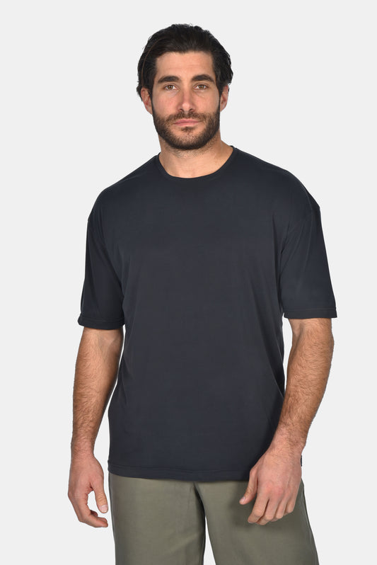 Ανδρικό t-shirt waffle Two Brothers Μαύρο