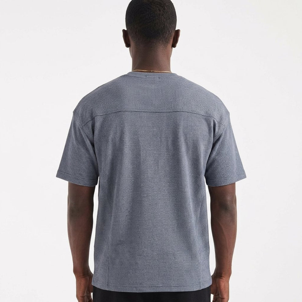 Ανδρικό t-shirt waffle Two Brothers Μπλέ