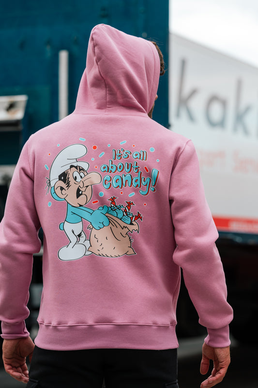Φούτερ Hoodie Candy Logo - Ροζ
