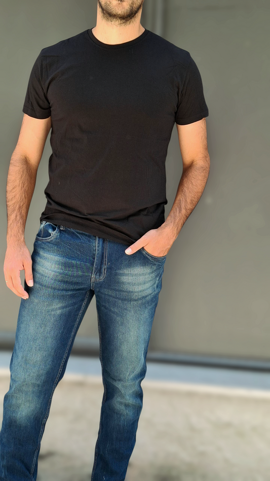 Basic T-shirt - Μαύρο