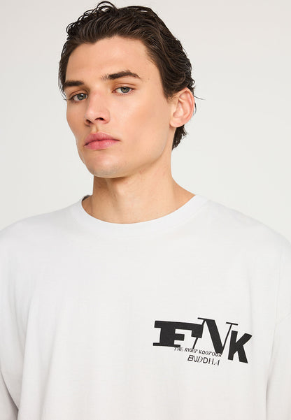 Ανδρικό Oversized T-Shirt Logo Funky Buddha - Mist